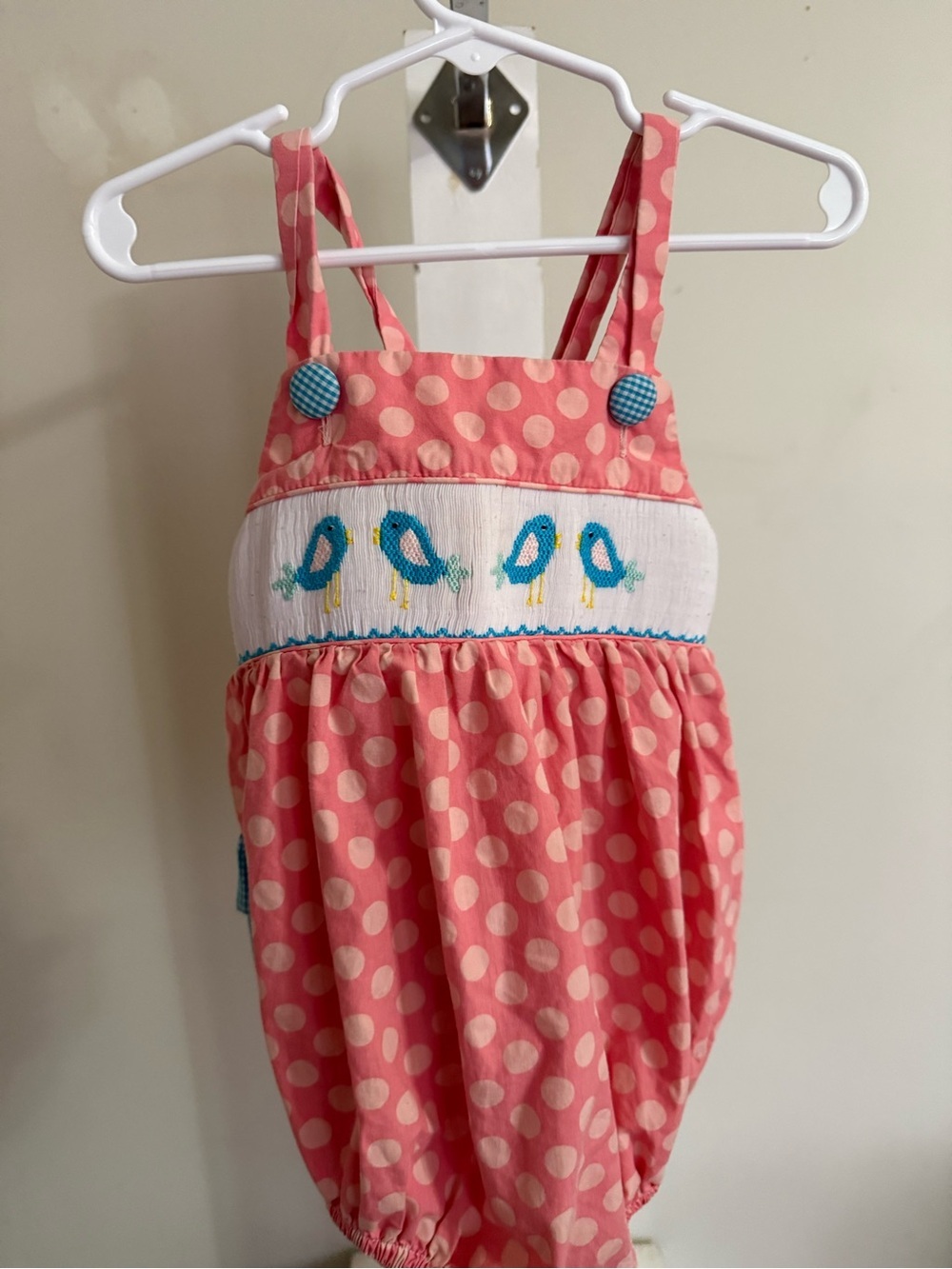 Classic Whimsy Smocked Ruffle Butt Romper